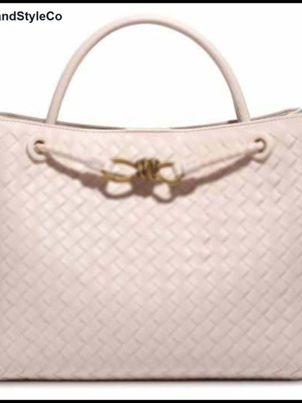 Handwoven PU Leather Hobo Shoulder Bag Bowknot Woven Tote Crossbody Purse